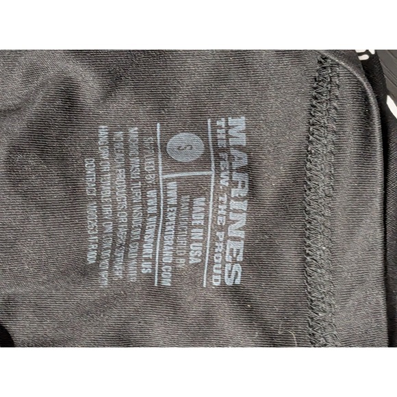 US Marines Expert Brand PT Shirt Black Pain is Weakness Performance Tee Mens S - Picture 7 of 7